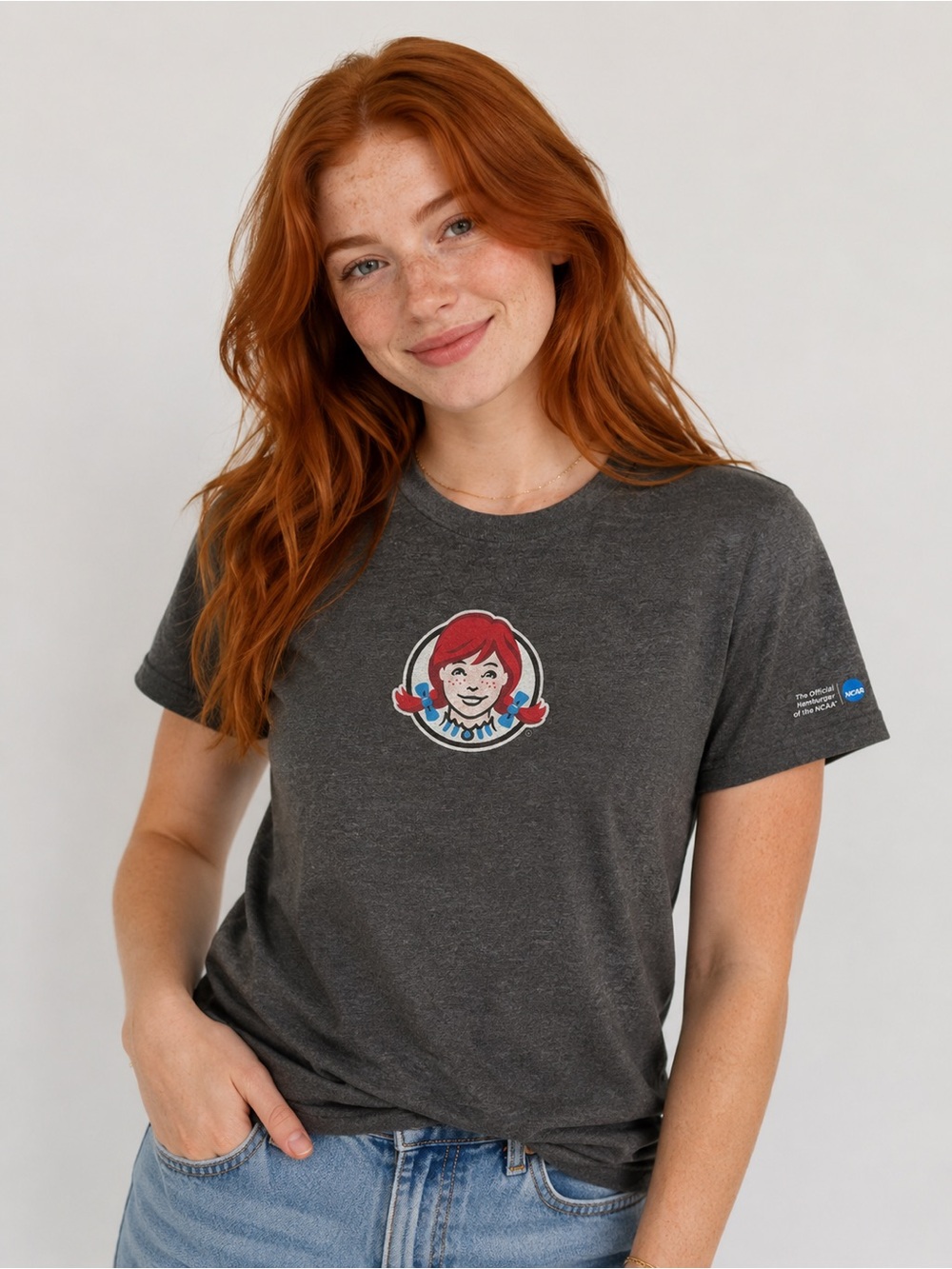 Wendy’s Tee Shirt Unisex Small Short Sleeve Classic Frosty Fanatic Employee NCAA